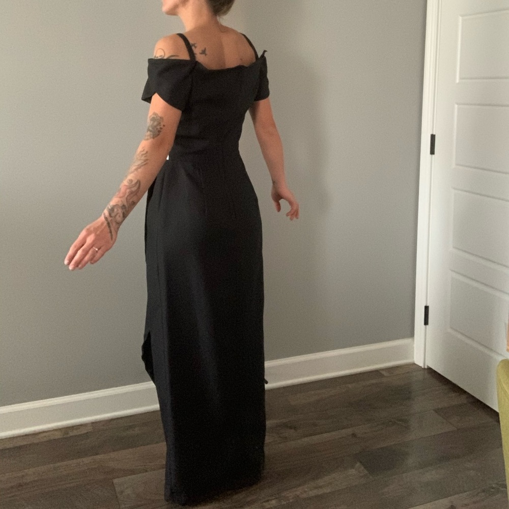 Vintage Black and White Prom Dress - Picture 8 of 8